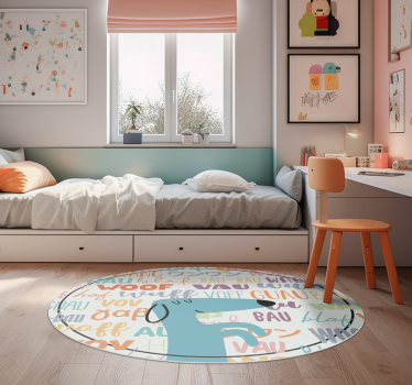 Dog bark animal vinyl mat - TenStickers