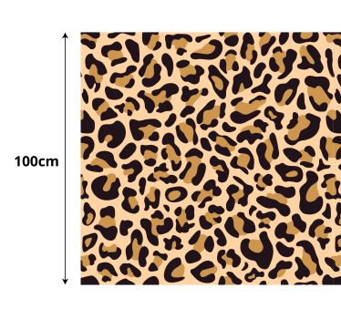 Leopard Spotted Surface animal print vinyl rug - TenStickers
