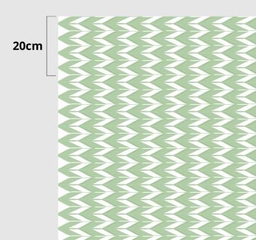Chevron pattern green geometric vinyl rug - TenStickers