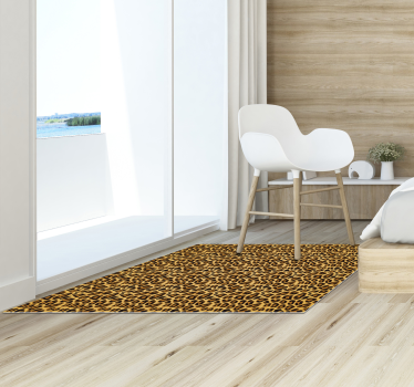 Leopard Design Animal Print Vinyl Rug - TenStickers