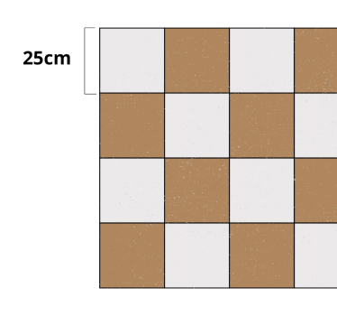 Checkerboard Pattern Decor Tile Rug - TenStickers