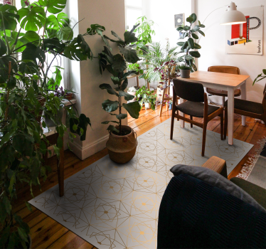 abstract pattern of lines geometric rugs - TenStickers