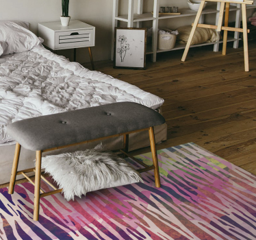 Abstract Zebra Texture animal print carpet - TenStickers