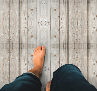 Aged Timber Boards wood effect vinyl rug - TenStickers