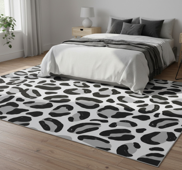 Animal print vinyl rug in leopard fur - TenStickers