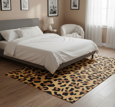 Animal print vinyl rug panther print - TenStickers