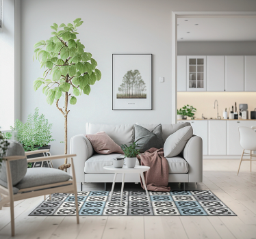 Barcelona street tiles style modern vinyl carpet - TenStickers