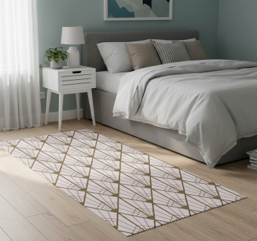 Bedroom vinyl rug in nordic style zelda - TenStickers