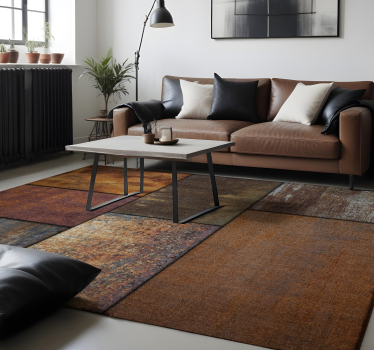 Blocks of industrial concrete contemporary rugs - TenStickers