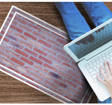 Brick Pattern stone effect vinyl rug - TenStickers