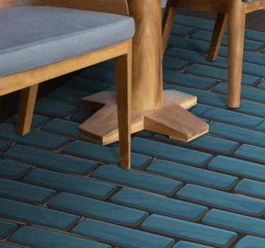 Brick Patterning tile vinyl rug - TenStickers