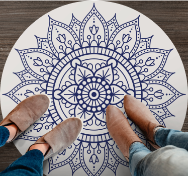Circular Mandala Floor Decor living room rug - TenStickers