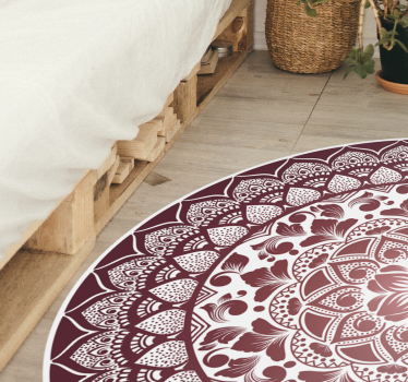 Circular oriental lace mandala mat - TenStickers