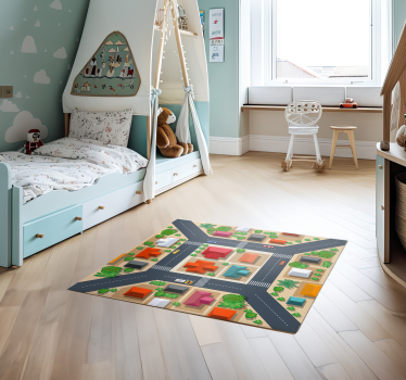 City Streetscape car play mat - TenStickers
