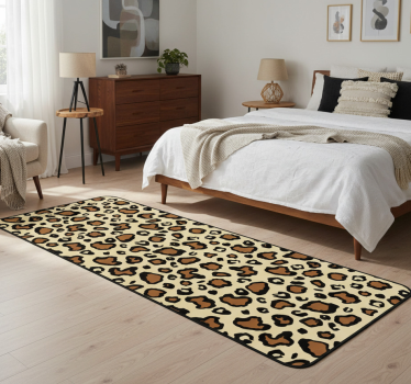Classic leopard animal print animal print vinyl rug - TenStickers