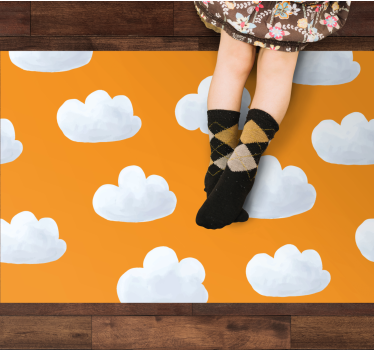 Cloudy Sky Floorcover playroom carpet - TenStickers