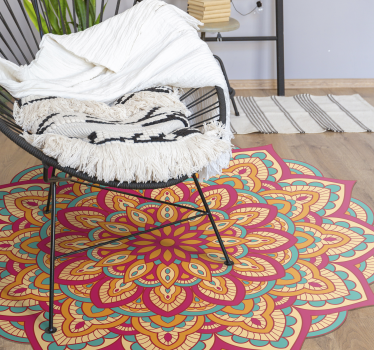 Colorful mandalas mandala mat - TenStickers