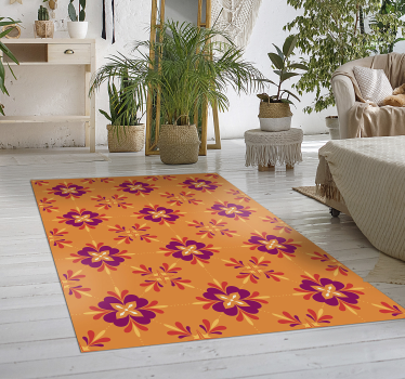 Gorgeous colorful tiles kitchen vinyl rug - TenStickers