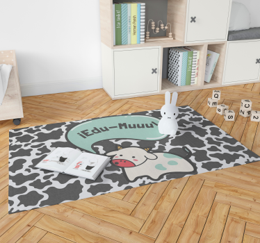 Custom Cow Children's Nursery Playroom Vinyl Rug - TenStickers