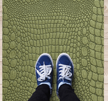 Animal print vinyl rug with crocodile skin texture - TenStickers