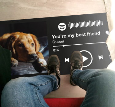 Custom song display custom vinyl rug - TenStickers