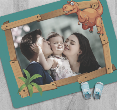 Customizable Dinosaur kids vinyl rug - TenStickers