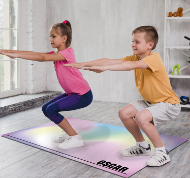 Customizable Gradient custom vinyl rug - TenStickers