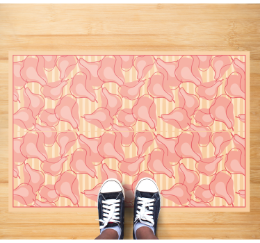 Cute Pink Patterns kitchen vinyl rug - TenStickers