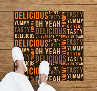 Delicious kitchen flooring - TenStickers