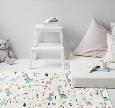 Dinosaur Playland nursery vinyl rug - TenStickers
