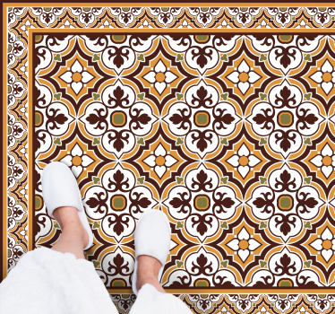 Elaborate Mosaic Arrangement tile vinyl rug - TenStickers