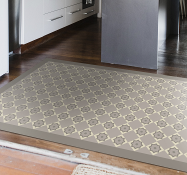 Elegant Star Pattern marble vinyl rug - TenStickers