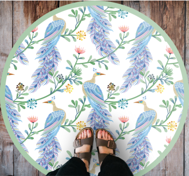 Feathered Elegance animal mat - TenStickers