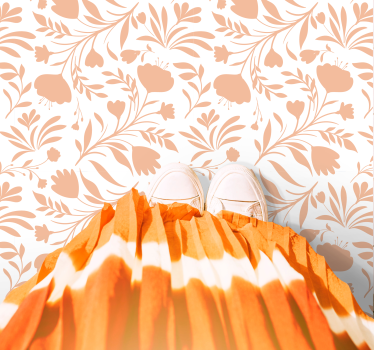 Floral Patterned flower rug - TenStickers