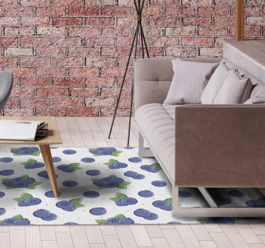 Fresh Berry Patterns floral vinyl rug - TenStickers