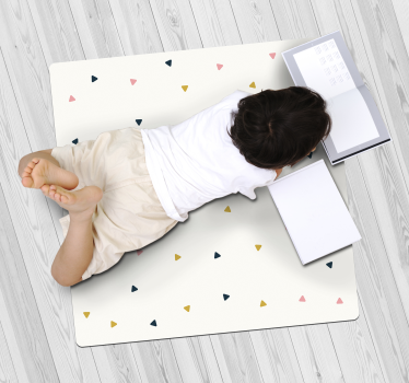 Geometric Confetti kids vinyl rug - TenStickers