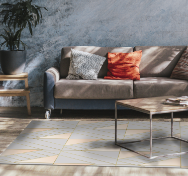 Geometric Patterned Rug - TenStickers
