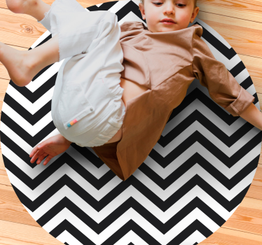 Geometric vinyl rug chevron pattern - TenStickers