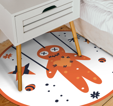 Halloween gingerbread halloween vinyl rug - TenStickers