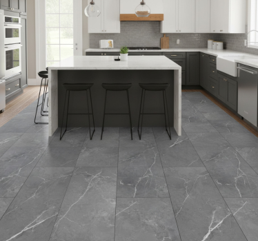 Kitchen vinyl rug in cloud matte - TenStickers