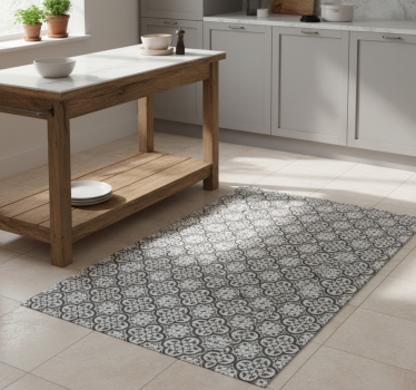 Kitchen vinyl rug moroccan tile design - TenStickers
