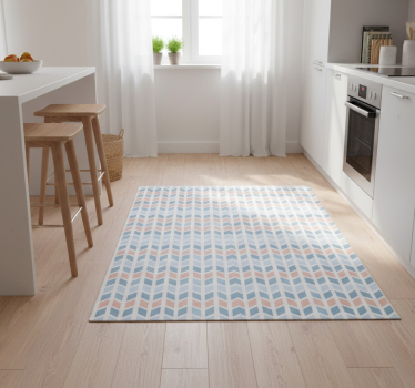 Kitchen vinyl rug nordic style vertical arrows - TenStickers