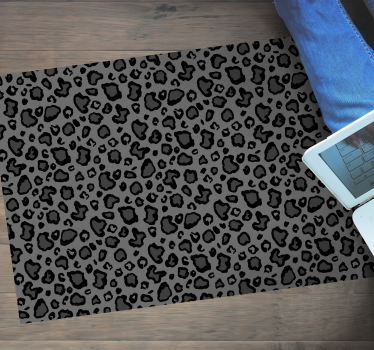 Leopard Print Aesthetic animal print vinyl rug - TenStickers
