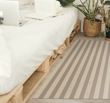 Striped Texture striped vinyl rug - TenStickers