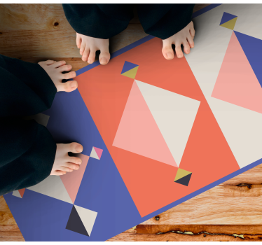 Abstract modern forms geometric vinyl rug - TenStickers