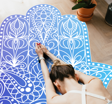 Mandala vinyl rug for mandala inspired decor - TenStickers