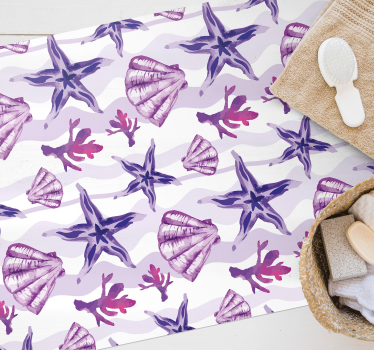 Marine Motifs animal vinyl rug - TenStickers