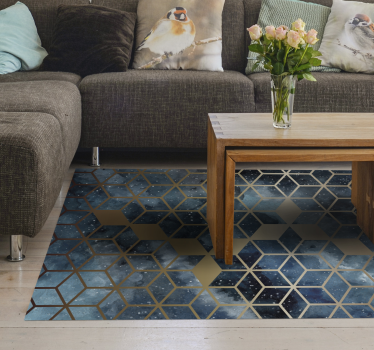 Mosaic Sparkle tile vinyl rug - TenStickers