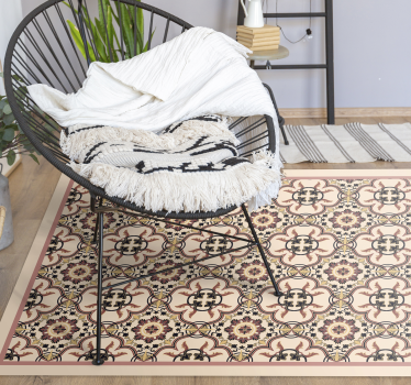 Mosaic vinyl rug mosaic inspired sophistication - TenStickers