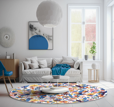 Multicolored Flowers nature rug - TenStickers